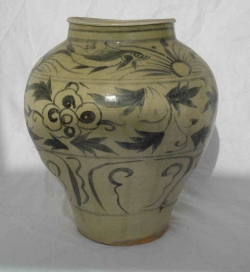 Yuan blue and white ware using local cobalt - courtesy Glade Antiques